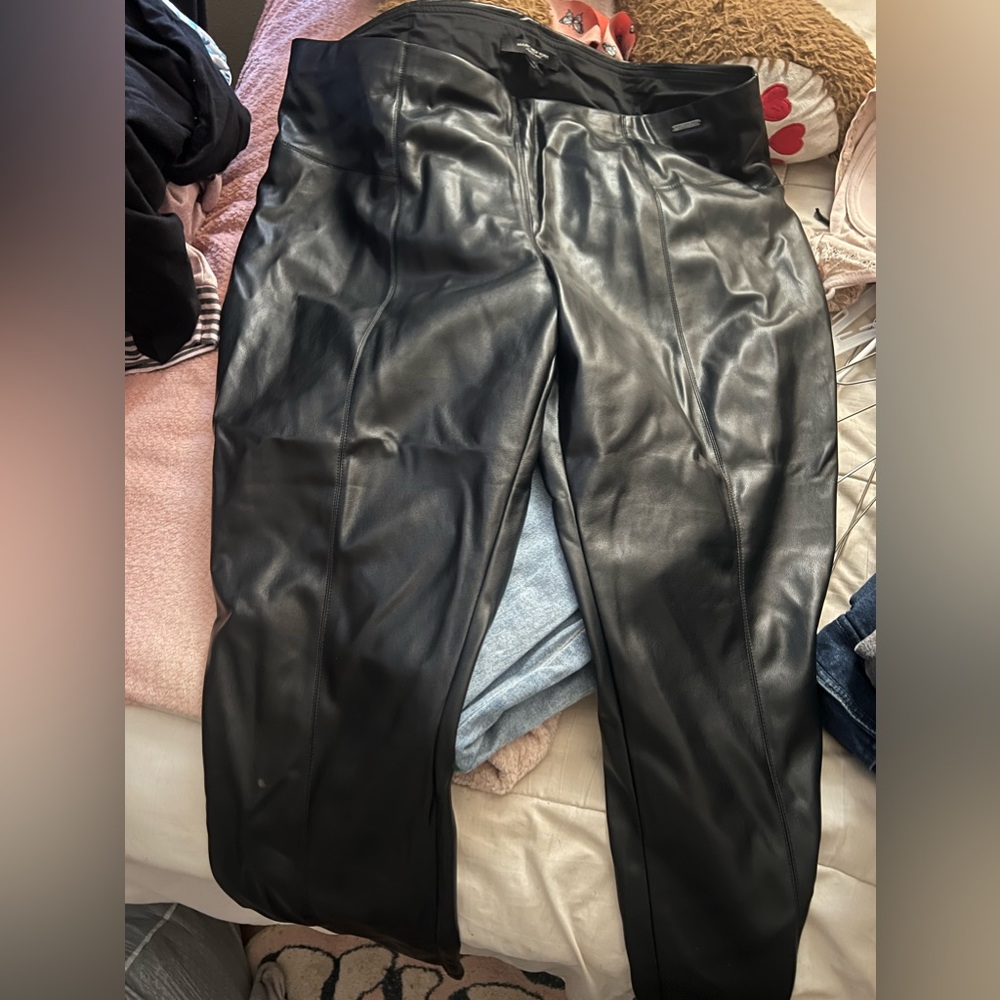 New leather jeans